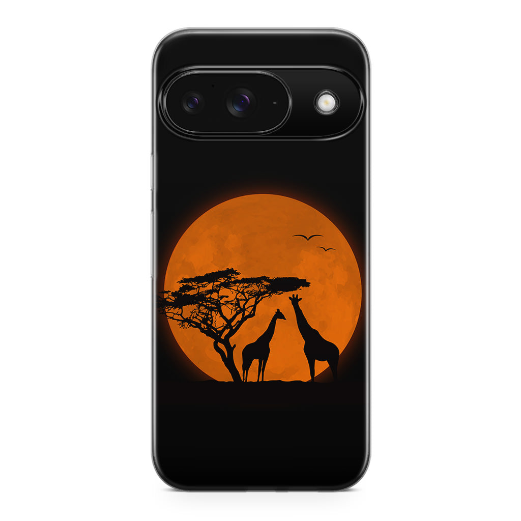 Giraffes Silhouette Google Pixel 9 Case