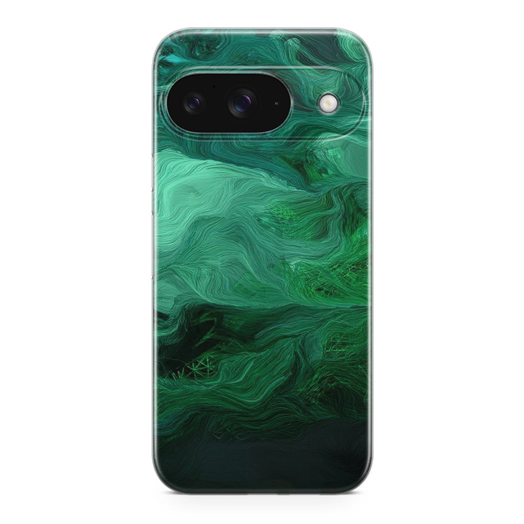 Green Abstract Art Google Pixel 9 Case