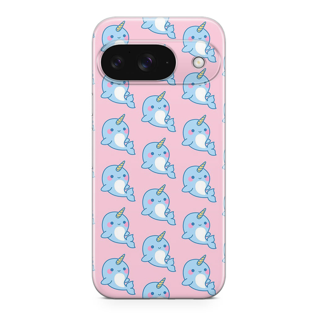 Horned Whales Pattern Google Pixel 9 Case