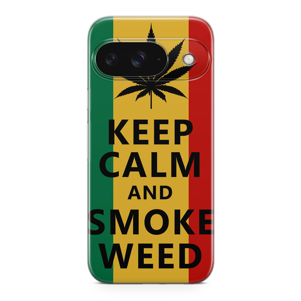 Keep Calm And Smoke Weed Google Pixel 9 Case