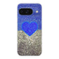 Love Glitter Blue and Grey Google Pixel 9 Case