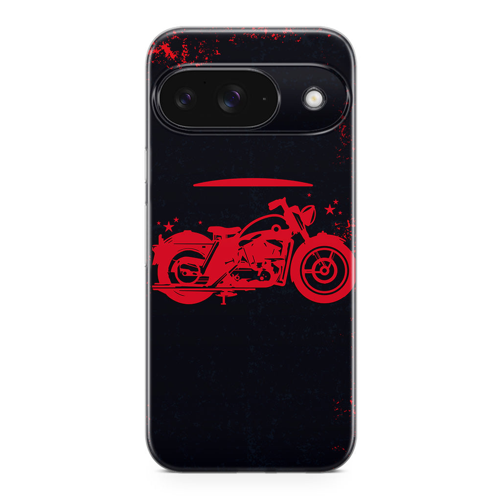 Motorcycle Red Art Google Pixel 9 Case