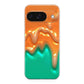 Orange Paint Dripping Google Pixel 9 Case