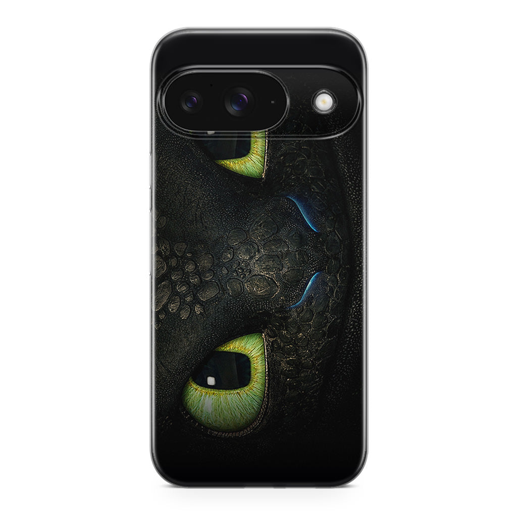 Toothless Dragon Eyes Close Up Google Pixel 9 Case