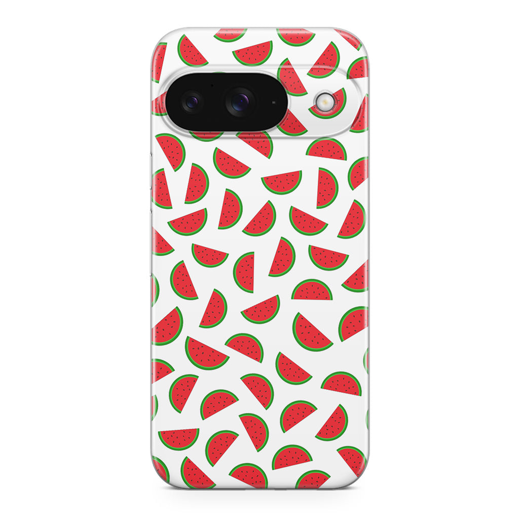 Watermelon Fruit Pattern White Google Pixel 9 Case