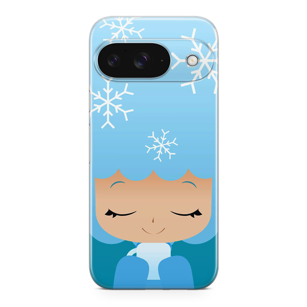 Winter Afro Girl Google Pixel 9 Case