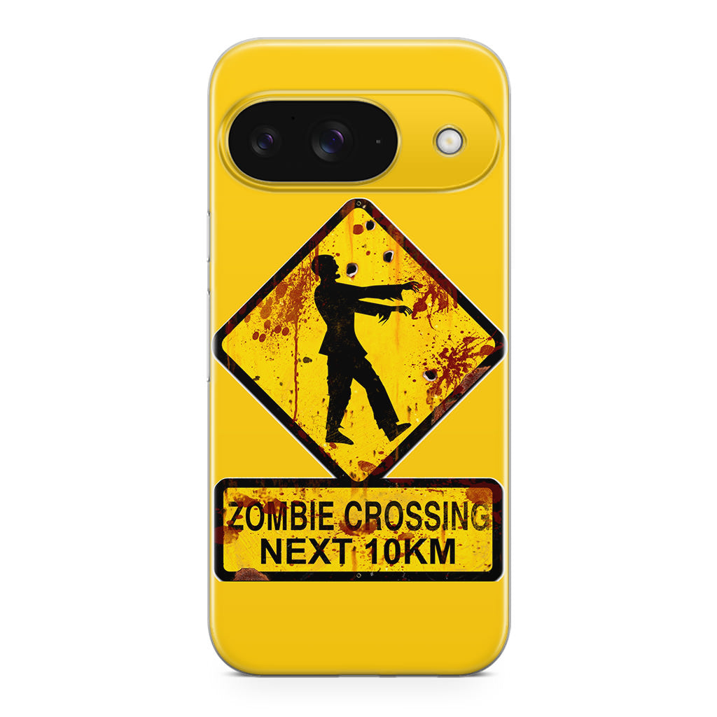 Zombie Crossing Sign Google Pixel 9 Case