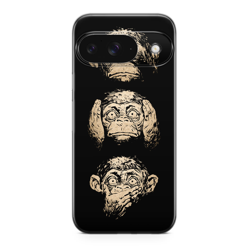 3 Wise Monkey Google Pixel 9 Case