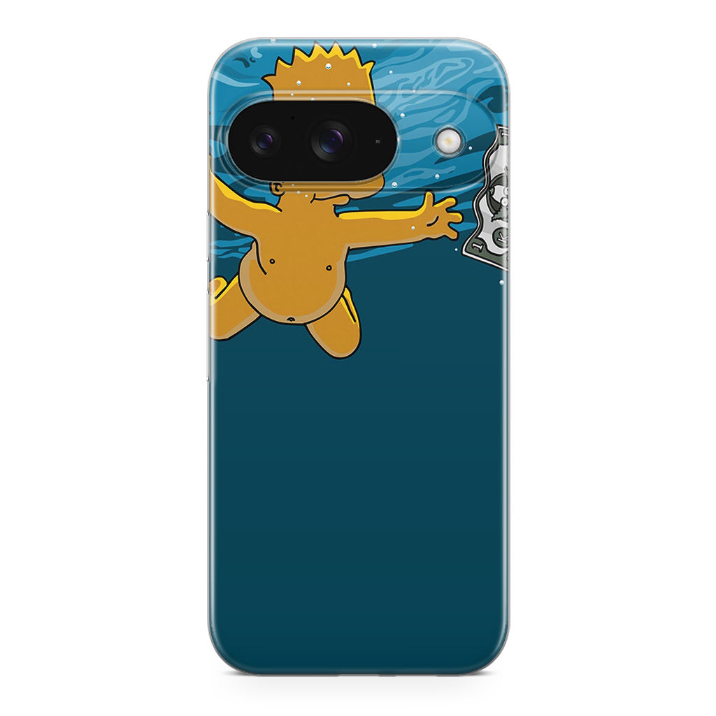 Bart Swimming For Money Google Pixel 9 Case