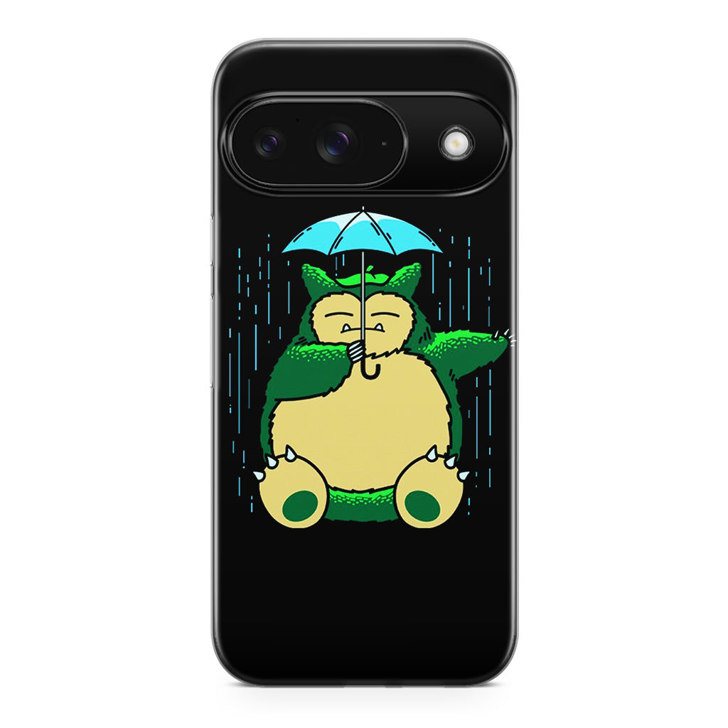 Cute Snorlax Umbrella Google Pixel 9 Case