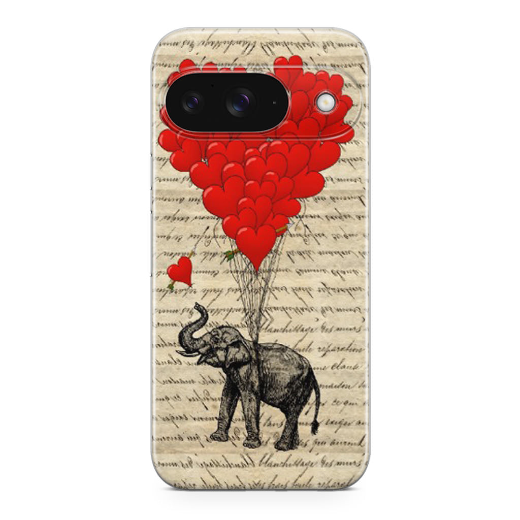 Elephant And Heart Google Pixel 9 Case