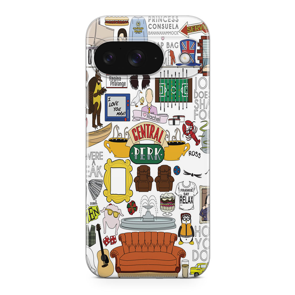 Friends TV Show Central Perk Sticker Google Pixel 9 Case