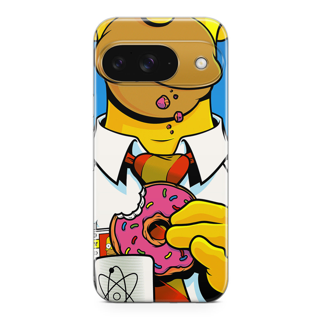 Homer Eats Donut Google Pixel 9 Case