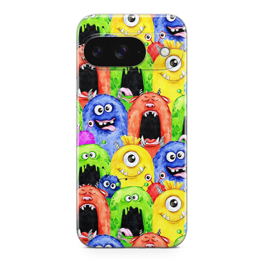 Monster Watercolor Art Google Pixel 9 Case