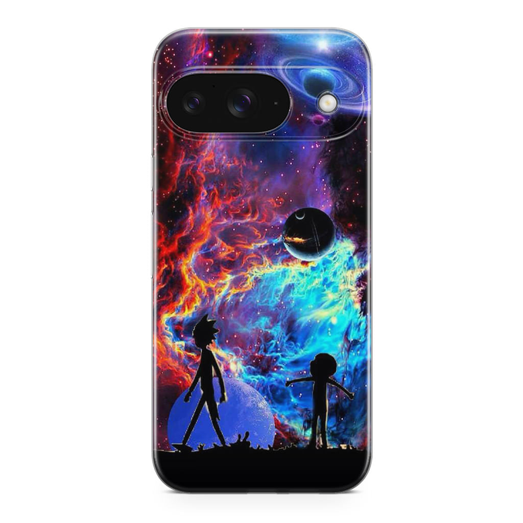 Rick And Morty Flat Galaxy Google Pixel 9 Case