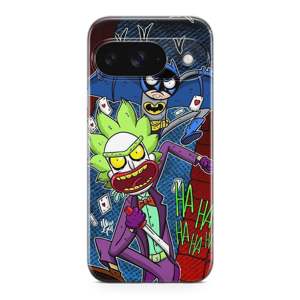 Rick And Morty Bat And Joker Clown Google Pixel 9 Case