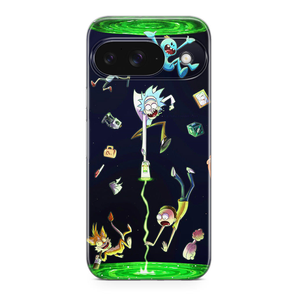 Rick And Morty Portal Fall Google Pixel 9 Case