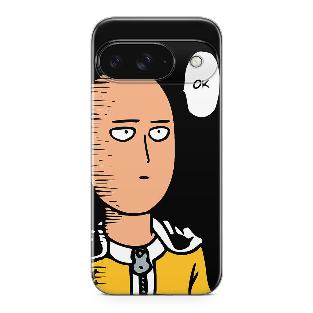 Saitama Poker Face Google Pixel 9 Case