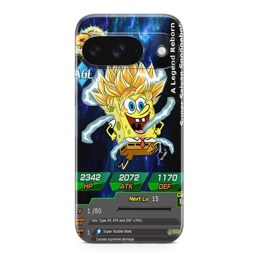 Super Saiyan Spongebob Card Google Pixel 9 Case