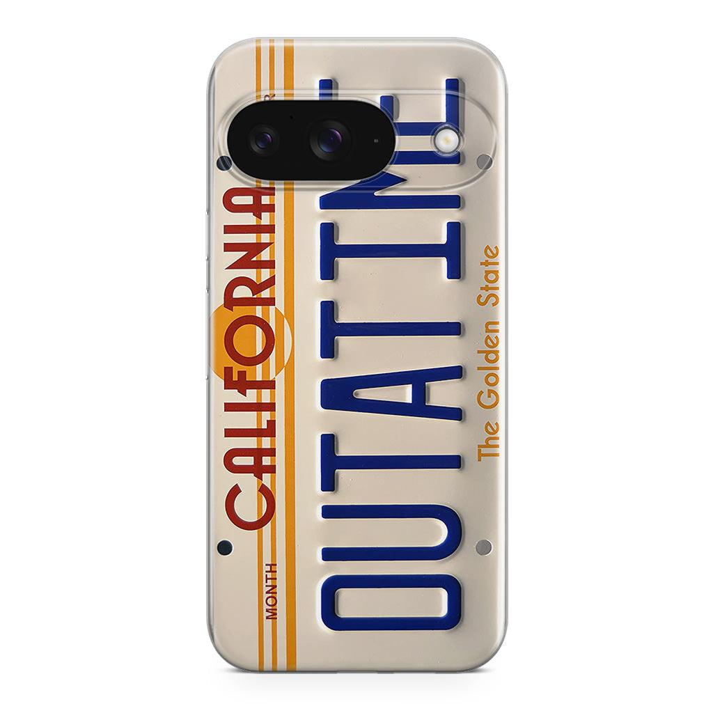 Back to the Future License Plate Outatime Google Pixel 9 Case