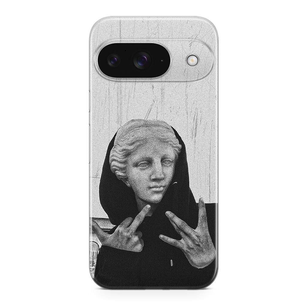 Greek Statue Wearing Hoodie Google Pixel 9 Case