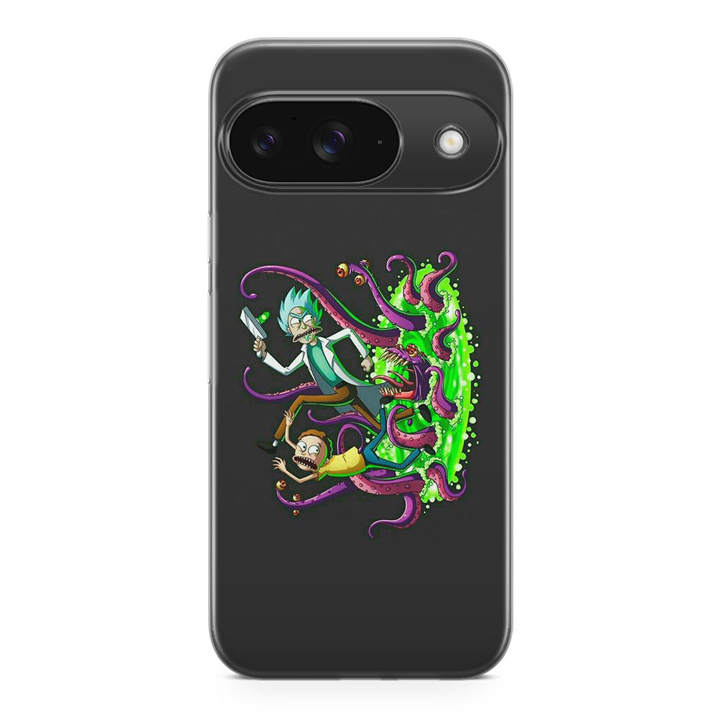 Rick And Morty Pass Through The Portal Google Pixel 9 Case