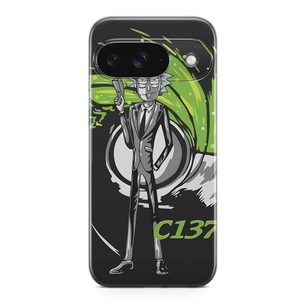 Rick Sanchez Agent C137 Google Pixel 9 Case