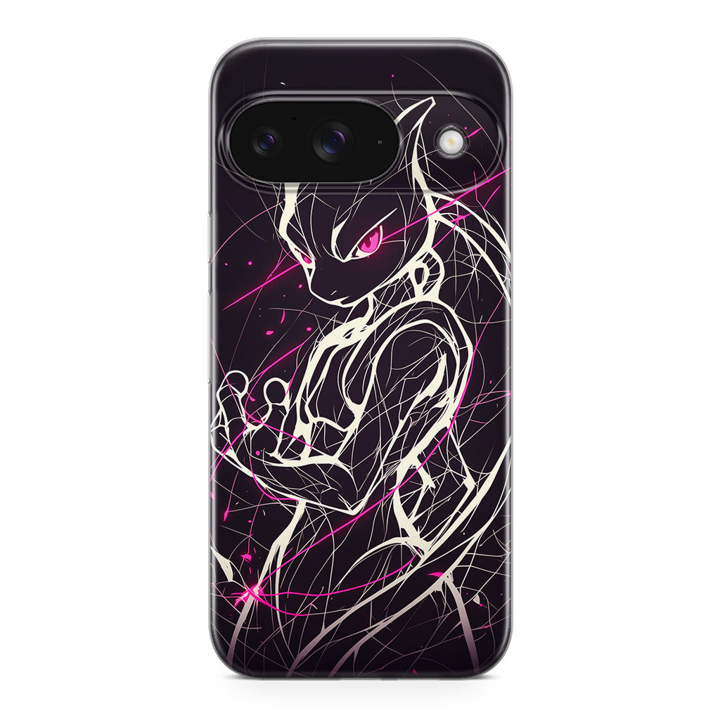 Mewtwo Cosmic Energy Google Pixel 9 Case