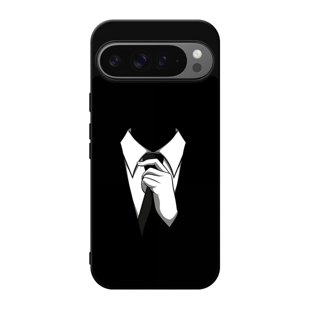 Anonymous Black White Tie Google Pixel 9 Pro / Pixel 9 Pro XL Case