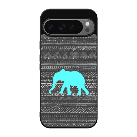 Aztec Elephant Turquoise Google Pixel 9 Pro / Pixel 9 Pro XL Case