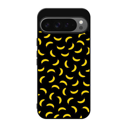 Bananas Fruit Pattern Black Google Pixel 9 Pro / Pixel 9 Pro XL Case