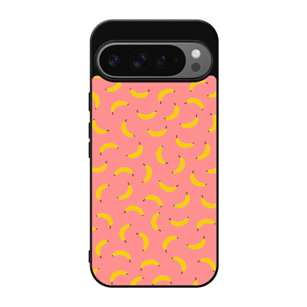 Bananas Fruit Pattern Pink Google Pixel 9 Pro / Pixel 9 Pro XL Case