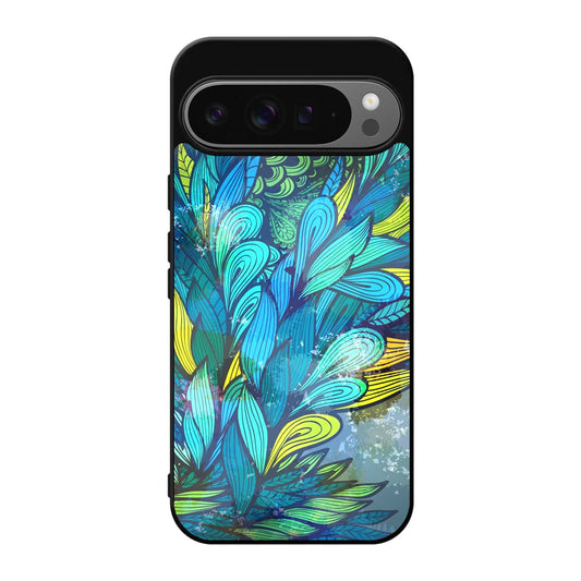 Colorful Art in Blue Google Pixel 9 Pro / Pixel 9 Pro XL Case