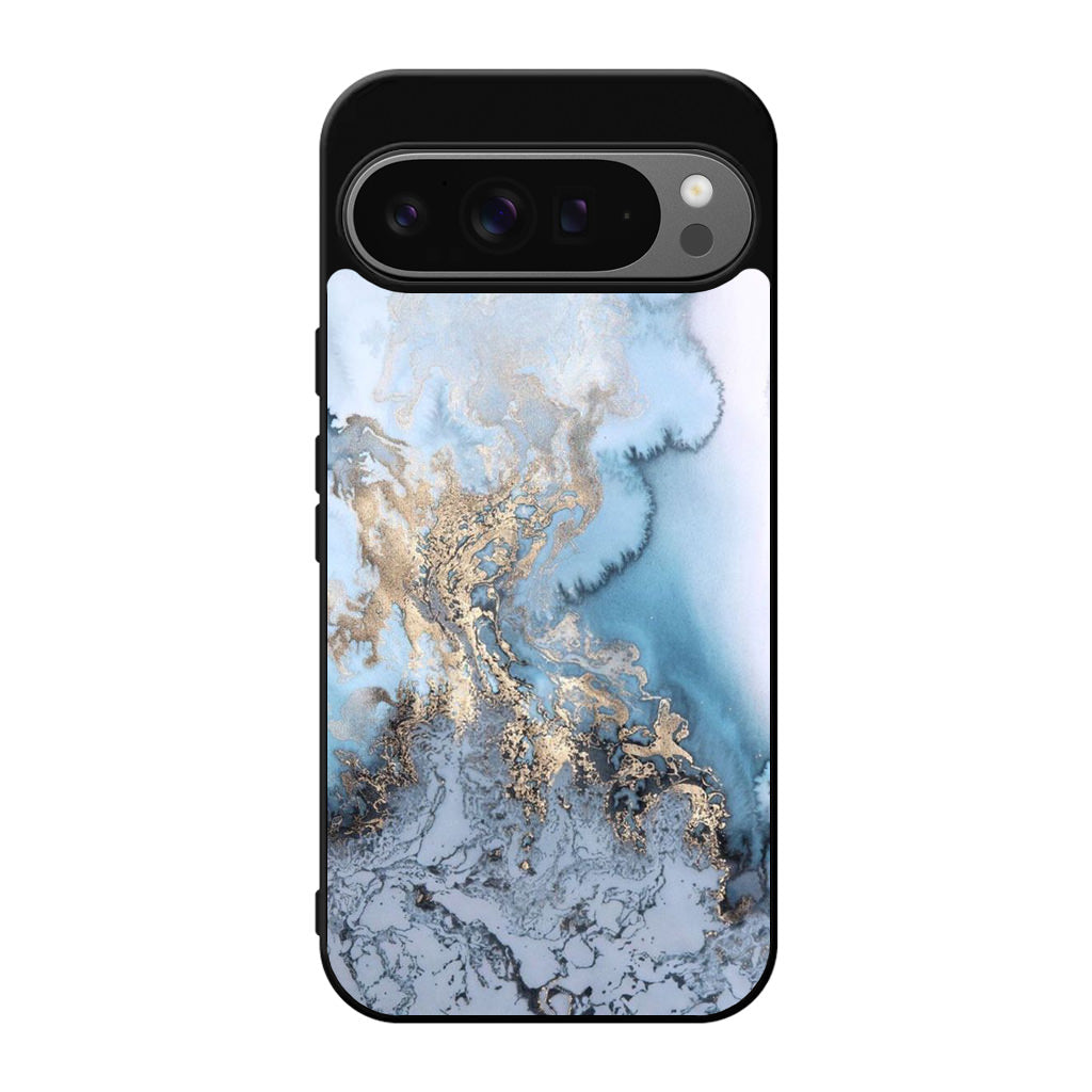 Golden Azure Marble Google Pixel 9 Pro / Pixel 9 Pro XL Case