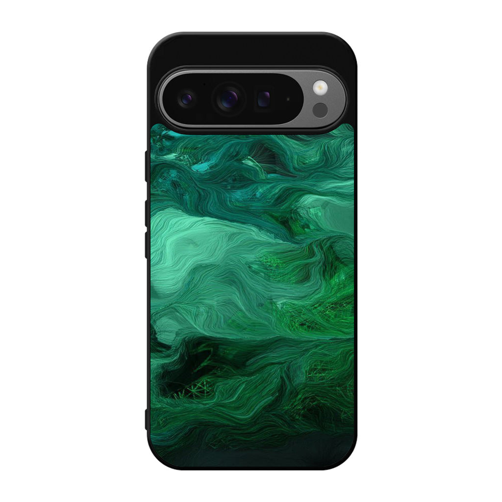 Green Abstract Art Google Pixel 9 Pro / Pixel 9 Pro XL Case