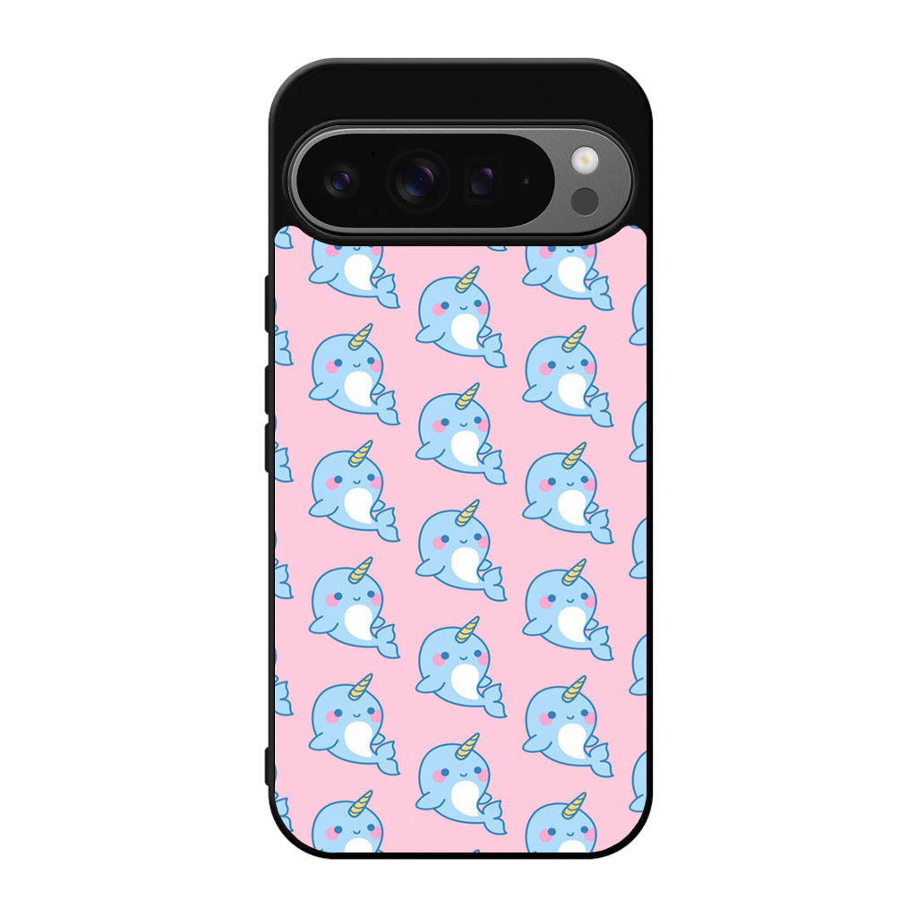 Horned Whales Pattern Google Pixel 9 Pro / Pixel 9 Pro XL Case