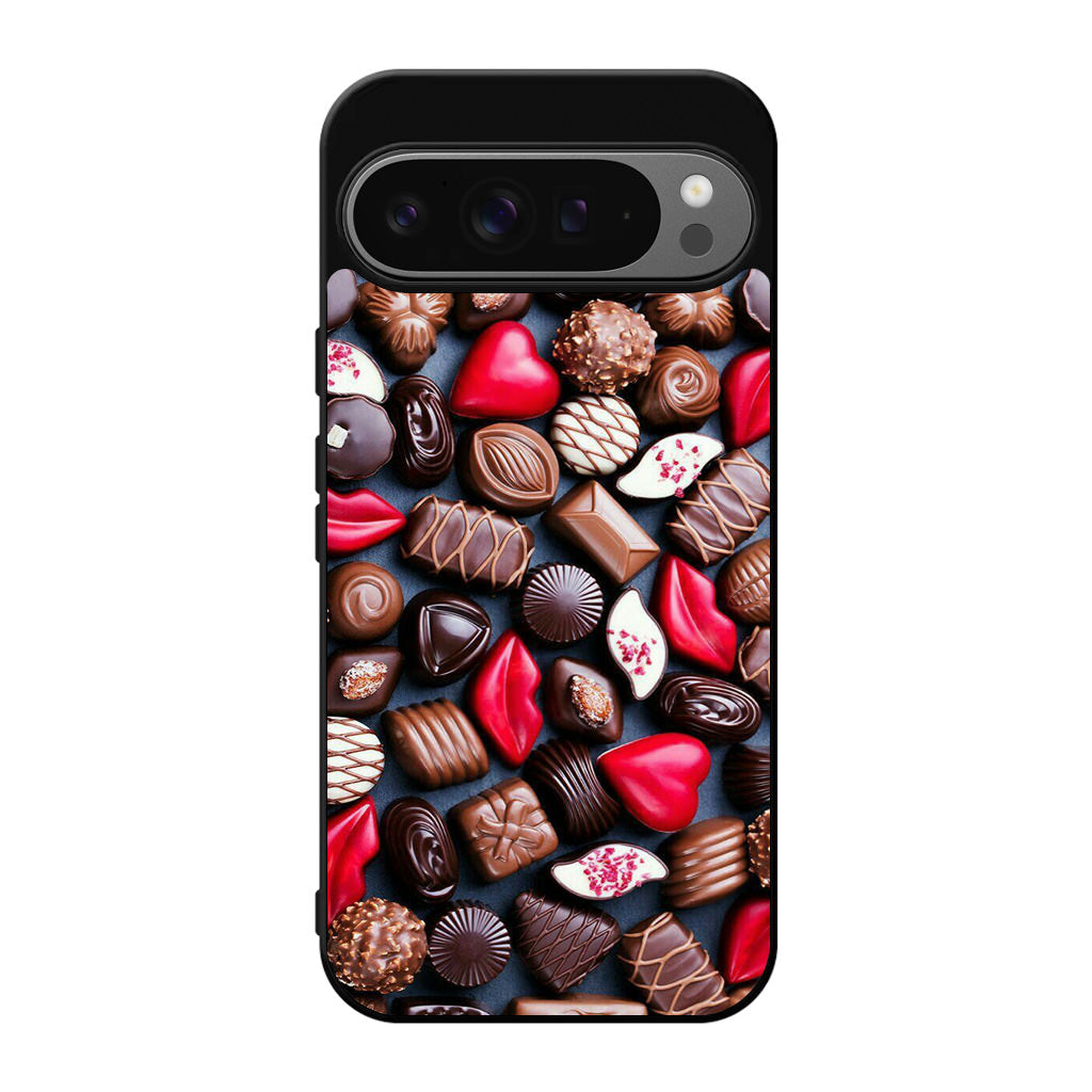 I Love Choco Pattern Google Pixel 9 Pro / Pixel 9 Pro XL Case