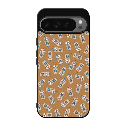 Iced Cappuccinos Lover Pattern Google Pixel 9 Pro / Pixel 9 Pro XL Case