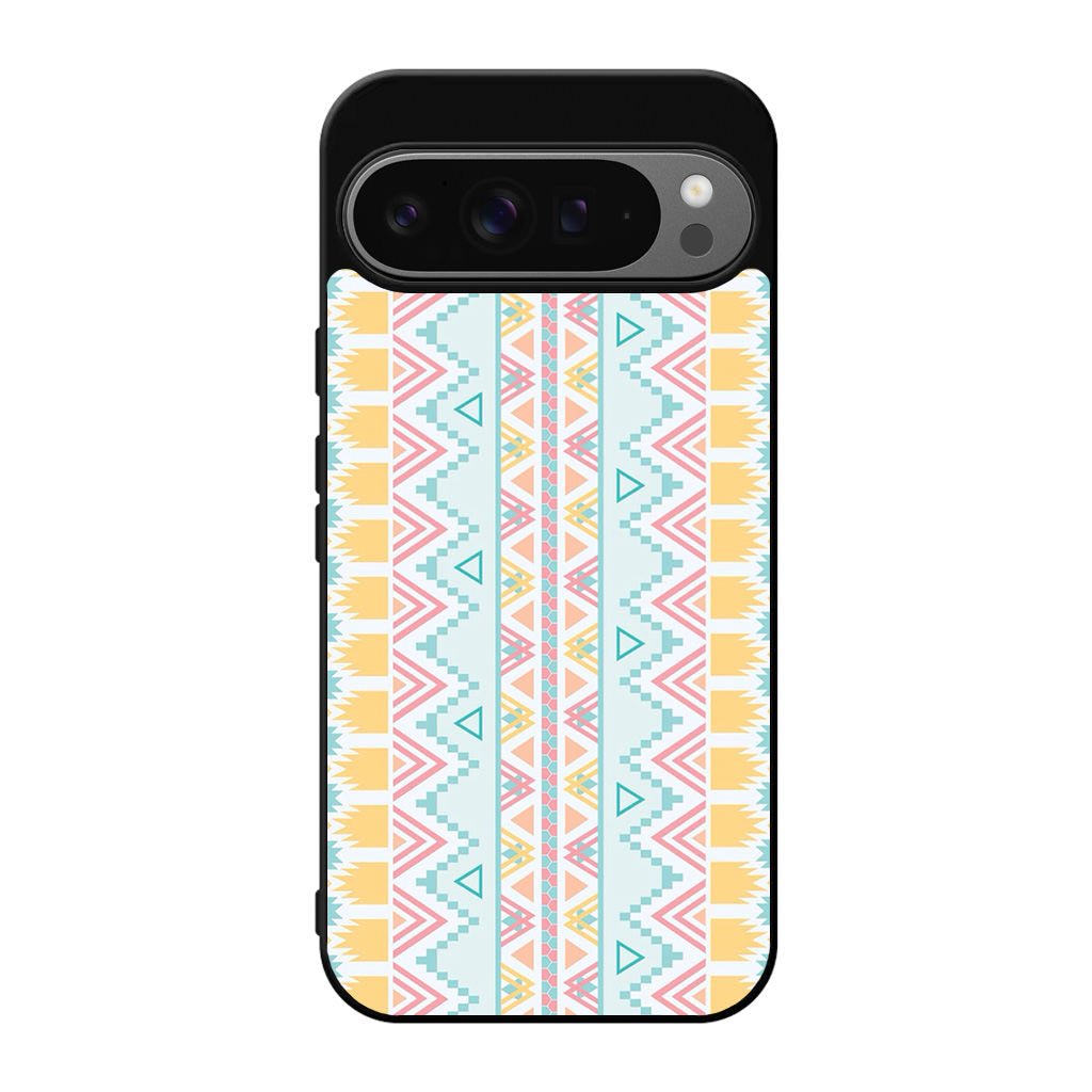 Peach Aztec Pattern Google Pixel 9 Pro / Pixel 9 Pro XL Case