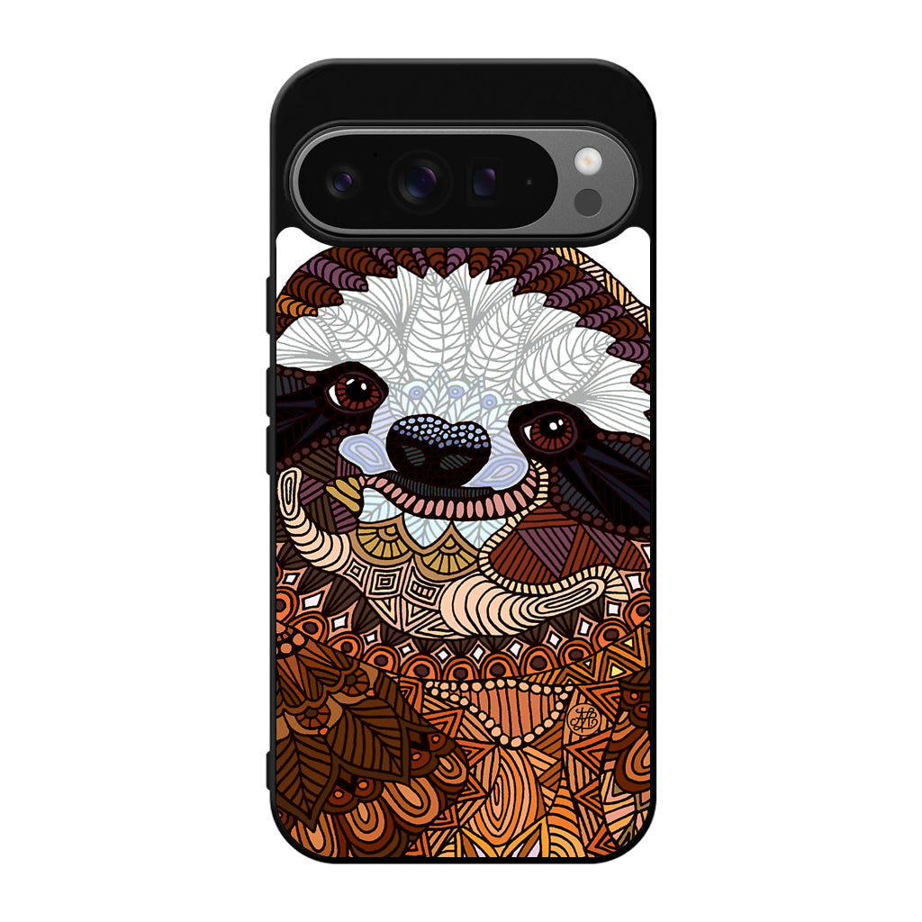 Sloth Ethnic Pattern Google Pixel 9 Pro / Pixel 9 Pro XL Case