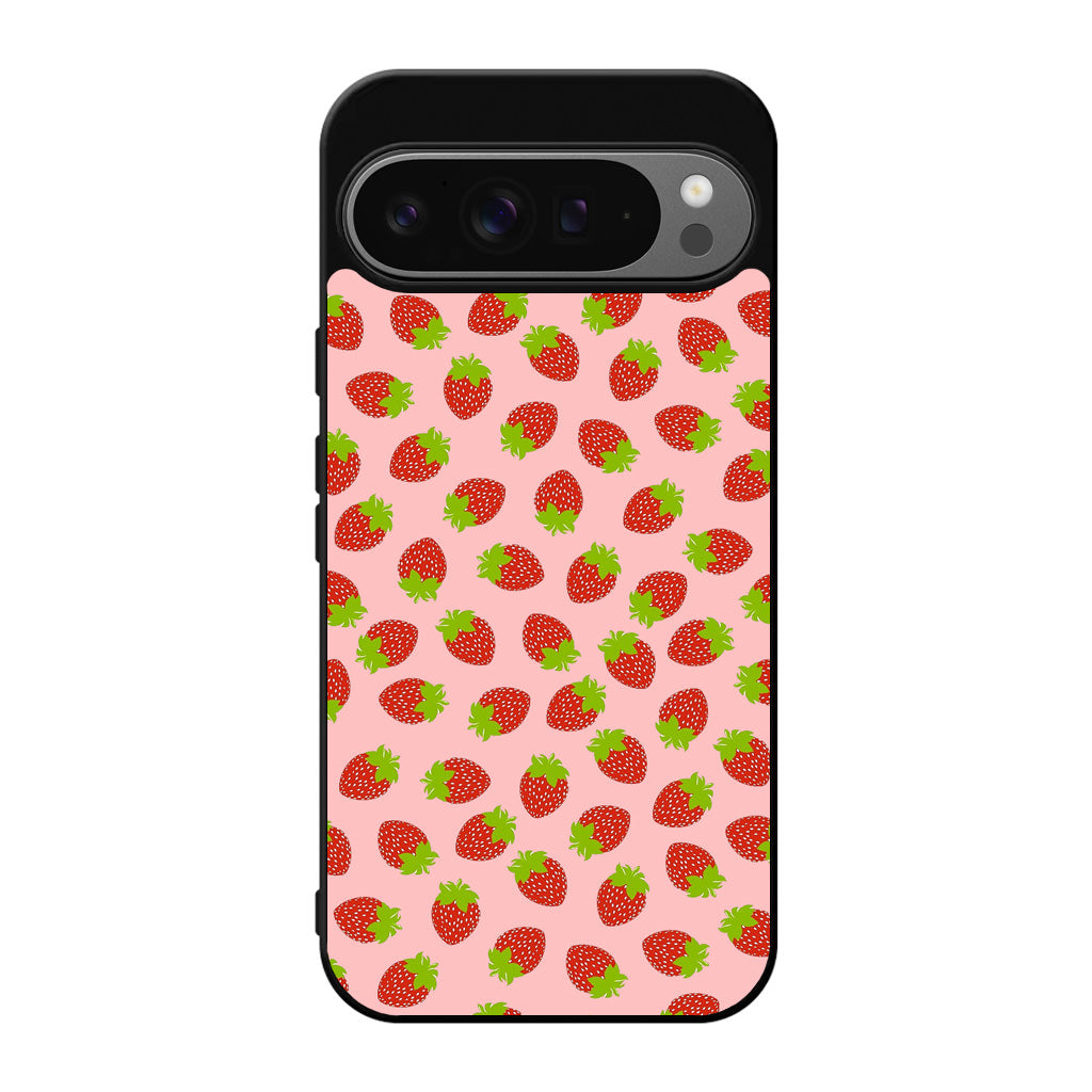 Strawberries Pattern Google Pixel 9 Pro / Pixel 9 Pro XL Case