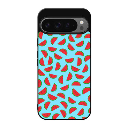 Watermelon Fruit Pattern Blue Google Pixel 9 Pro / Pixel 9 Pro XL Case