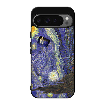 Dr Who Tardis In Van Gogh Starry Night Google Pixel 9 Pro / Pixel 9 Pro XL Case