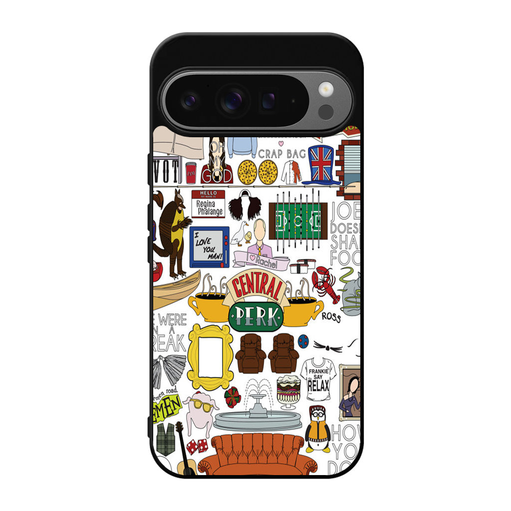 Friends TV Show Central Perk Sticker Google Pixel 9 Pro / Pixel 9 Pro XL Case