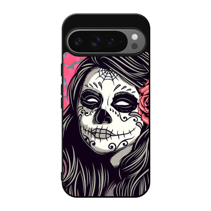 Girl Skull Flower Google Pixel 9 Pro / Pixel 9 Pro XL Case