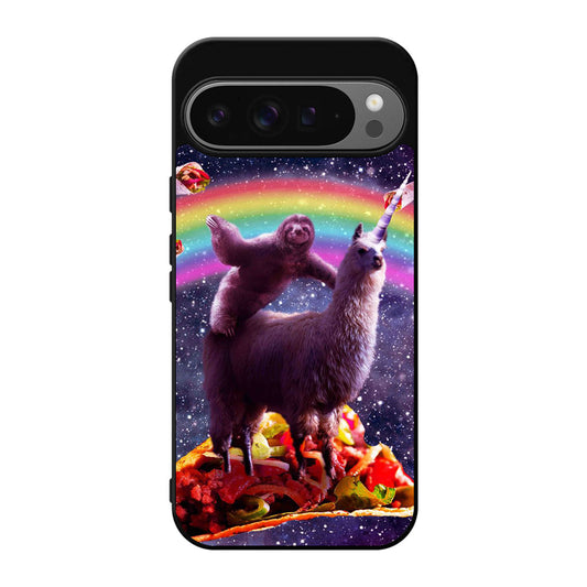 LLama And Sloth On Space Google Pixel 9 Pro / Pixel 9 Pro XL Case