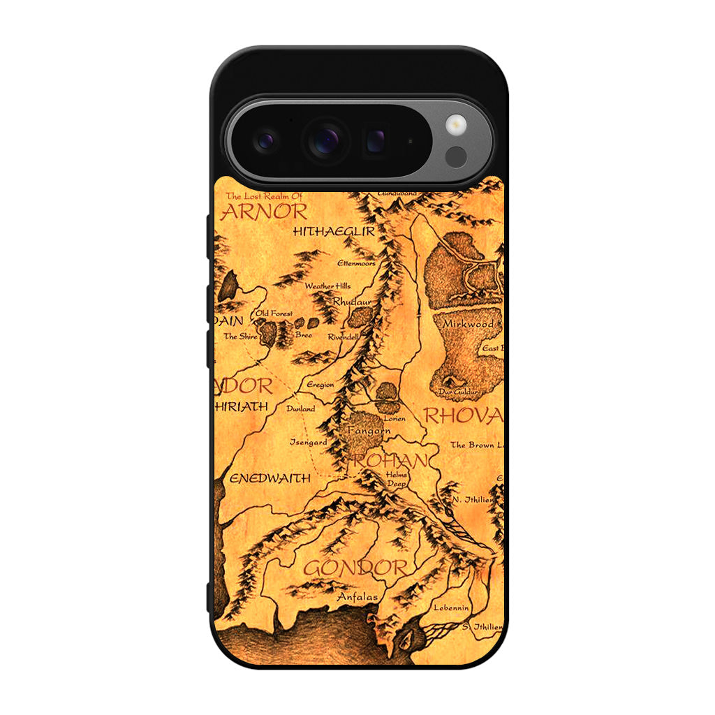 Middle Earth Map Hobbit Google Pixel 9 Pro / Pixel 9 Pro XL Case