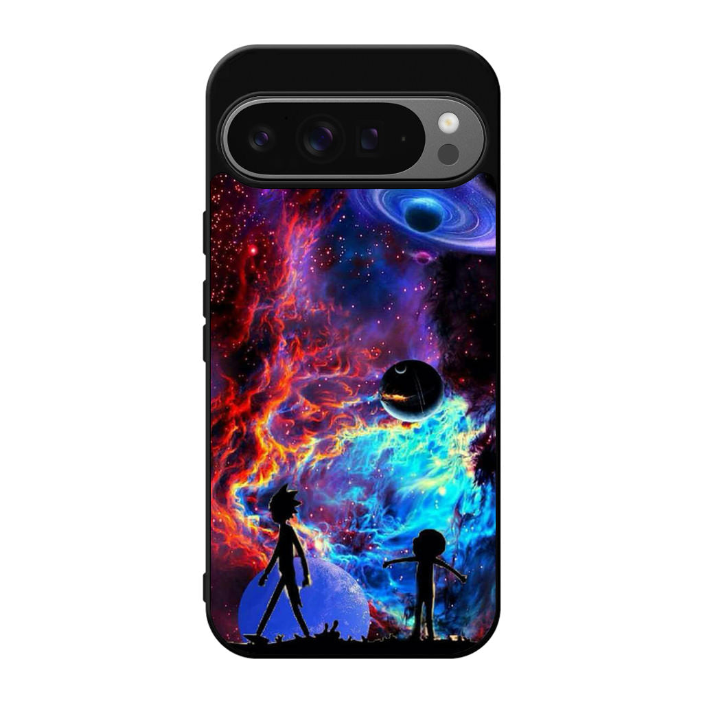 Rick And Morty Flat Galaxy Google Pixel 9 Pro / Pixel 9 Pro XL Case