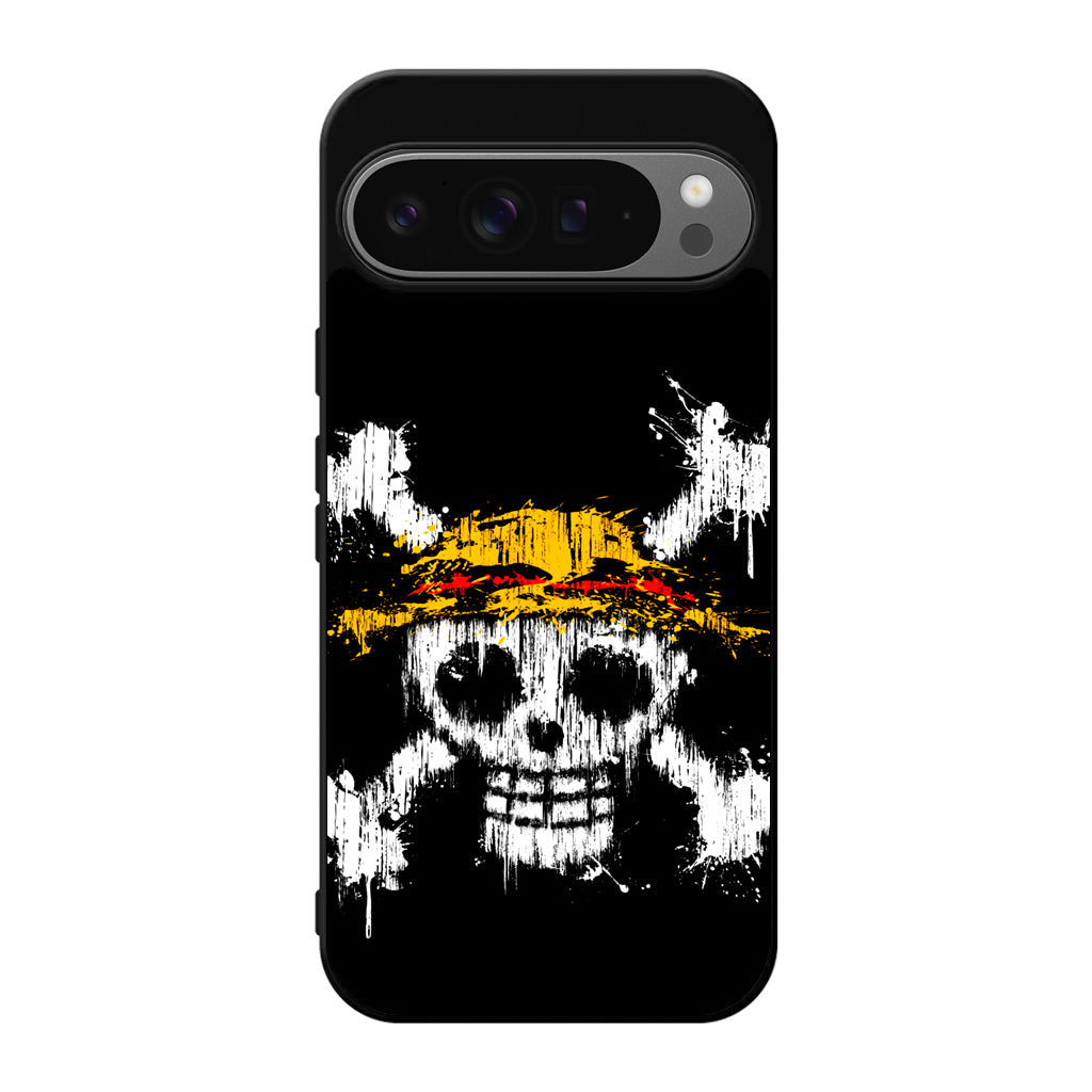 Straw Hat Pirate Logo Paint Google Pixel 9 Pro / Pixel 9 Pro XL Case