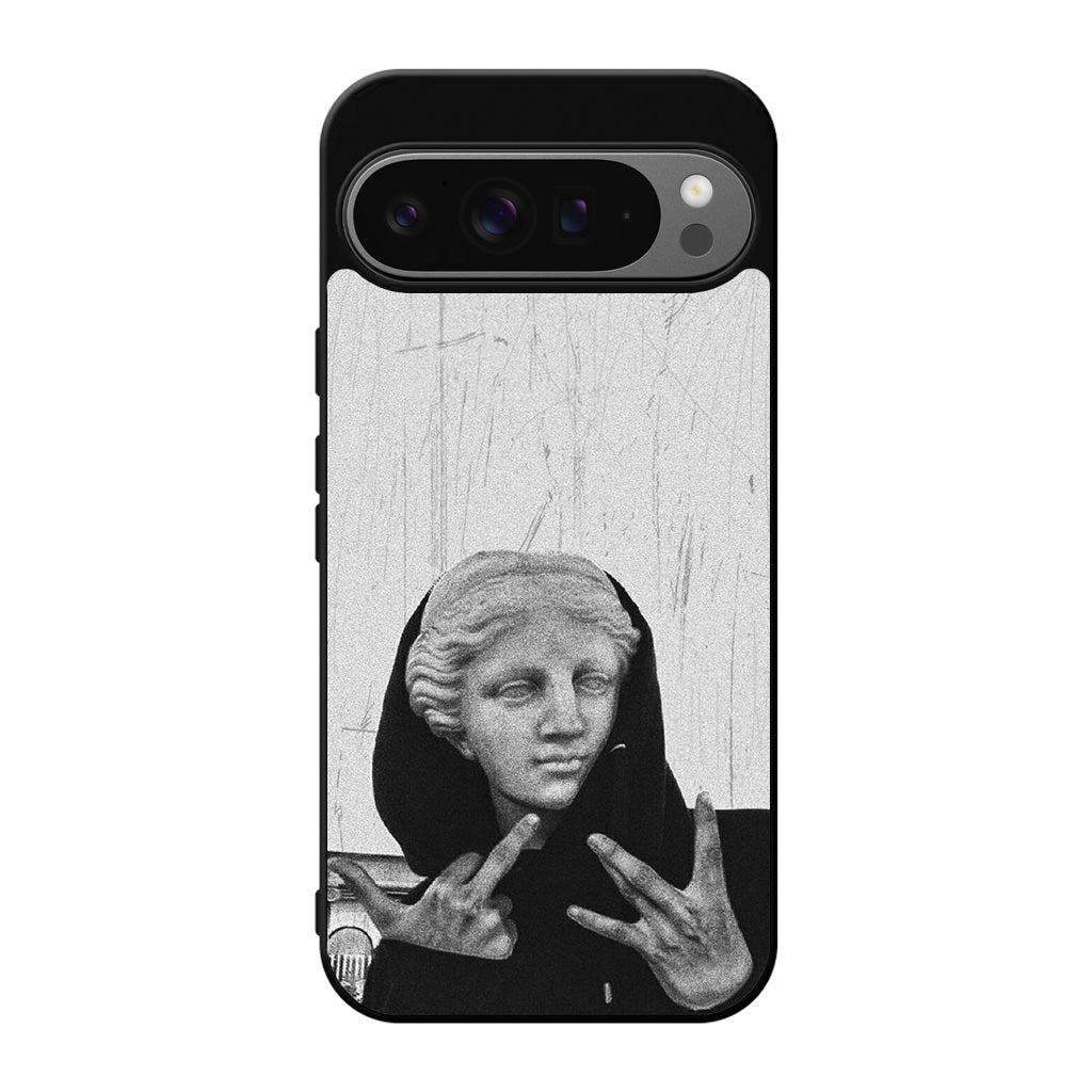 Greek Statue Wearing Hoodie Google Pixel 9 Pro / Pixel 9 Pro XL Case